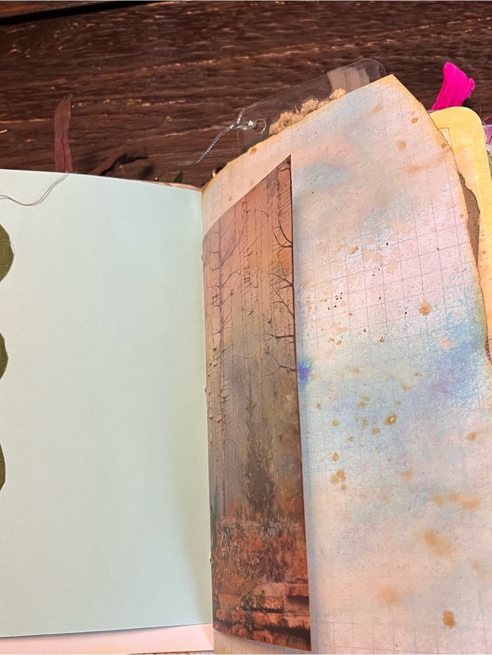 Fairy Junk Journal Grungy Floral Woodland Forest Boho Softcover 3 Signatures - Picture 9 of 16